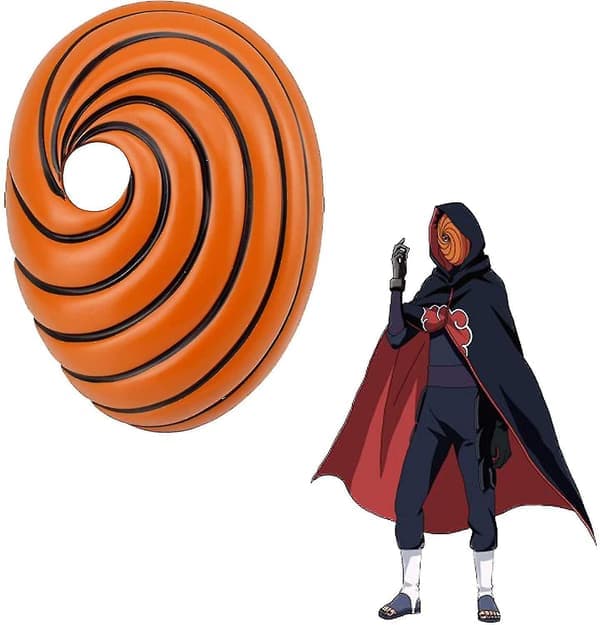 Anime Uchiha Obito -naamio Akatsuki Tobi -asutarvikkeet aikuisille