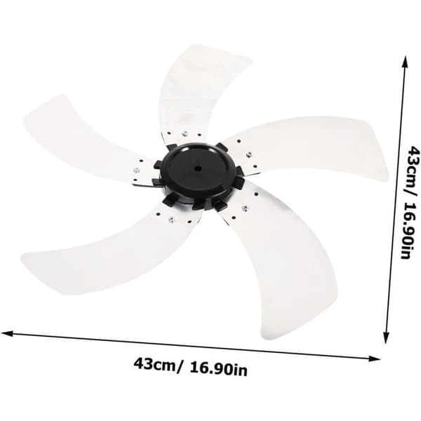 Ventilatorblade - 5 Stykker - Aluminiumslegering - Dobbeltlag Lydløs - Til Ventilator