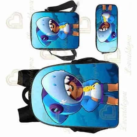 Ryggsäck Anime Karaktärer Väskor Barn Tryckta Skolväskor Pennfodral Spel Canvas Stretch Dubbla Lager Stor Kapacitet Skolmaterial HYBD071 HYBD071