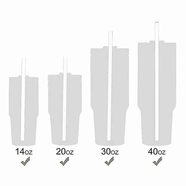6-pak erstatningssugerør til Stanley Cup-tilbehør, kompatibel med Stanley 20oz 30oz 40 Oz-AH