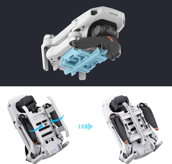 Mini 4K landingssteludvidelser til DJI Mini 2/Mini SE/Mavic Mini Drone foldbart højdeforlænget ben tilbehør