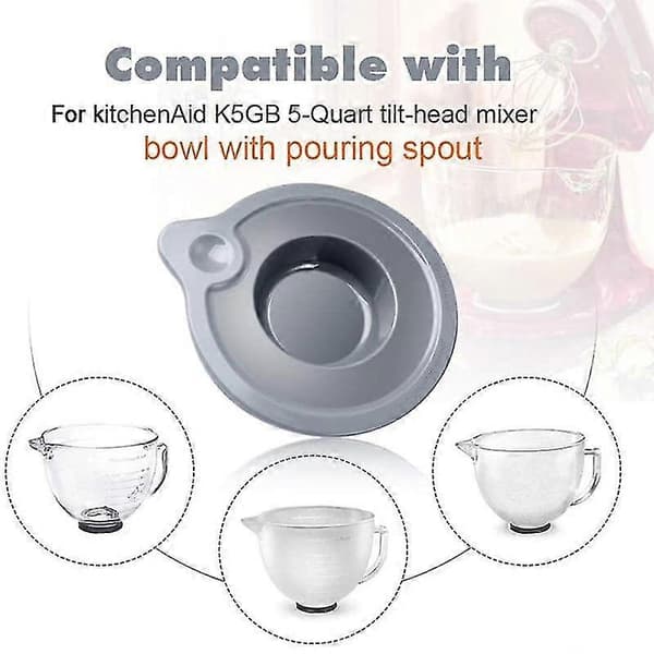 Vippehoved lågforsegling til KitchenAid K5GB 5-Quart Mixer Glasskålholder
