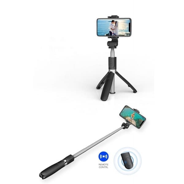 Tech-Protect Selfie Stick Tripod Trådløs Sort