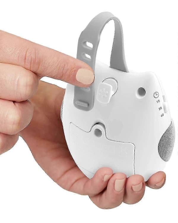 White Noise Sound Machine Och Bluetooth-högtalare Bärbar (1 stycke, vit)