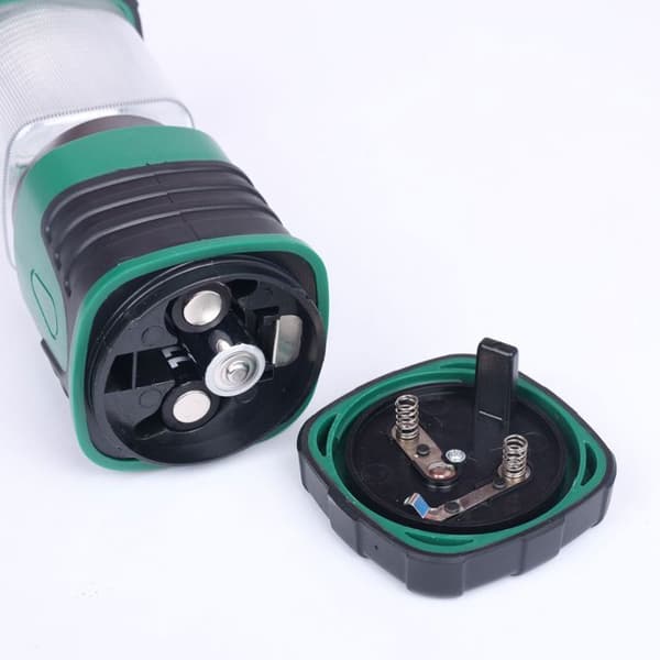 Mini bærbar campinglampe med 4 lystilstande - Til vandreture, fiskeri, strømafbrydelse, sort