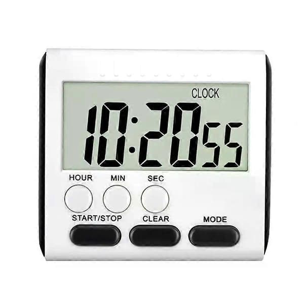 Digital Display Matlagning Väckarklocka Kökstimer Sömn Stoppur Klocka Hus Köksaccessoar Nedräkningstimer Magnetklocka