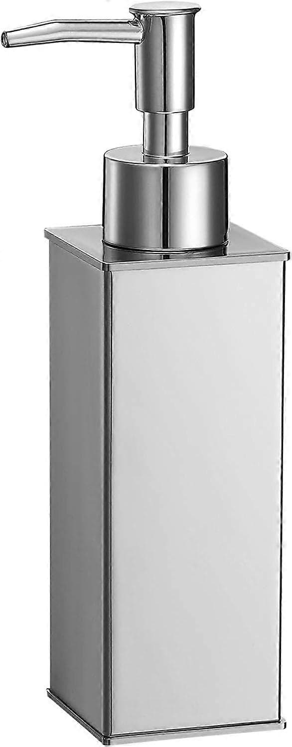 Firkantet sæbedispenser 304 rustfrit stål stående håndvaskdispenser til bruser, badeværelse, køkken, toilet