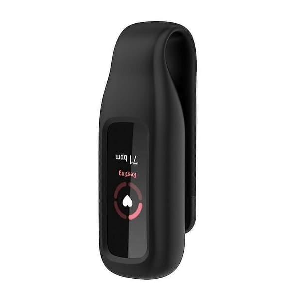 Fitbit-Luxe silikonikellon kotelon suojus koukku metalliklipsi lukko Ho Black