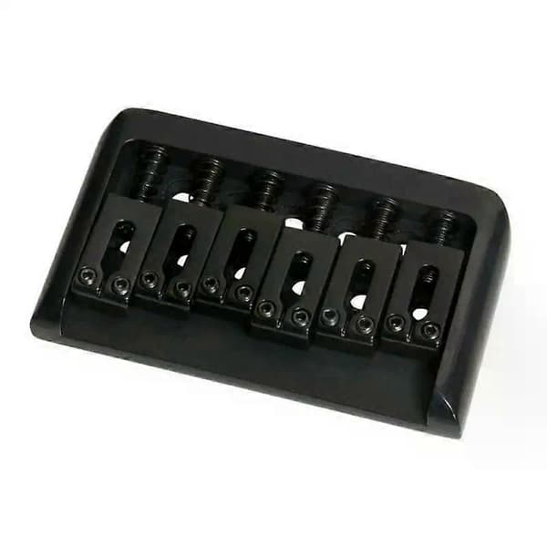 Gitarr Hardtail Stall Sadel för ST/TL 6-strängad Gitarr Fasta Hard Tail Delar för Elgitarr Tillbehör Krom/Svart/Guld Black