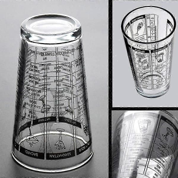 Cocktailshaker i rustfrit stål 700 ml krus + 400 ml glas fødevaresikker