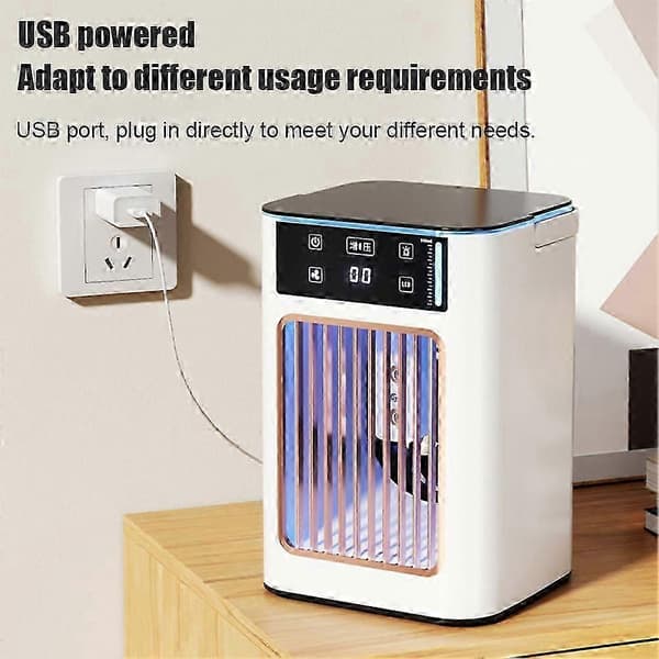 USB mobil luftkøler 900 ml vandtanke køleventilator
