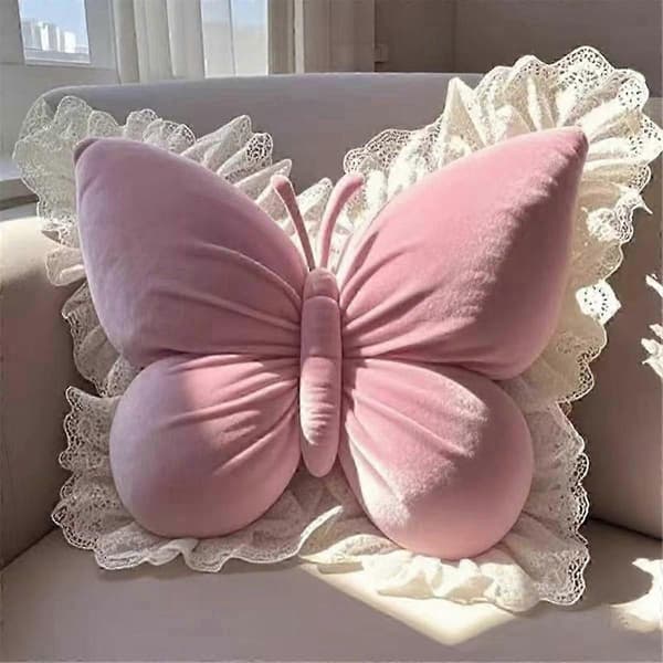Prinsesse Sommerfugl Kontorpute Stue Soverom Bil Sofapute Hjemmepute Rom Rosa