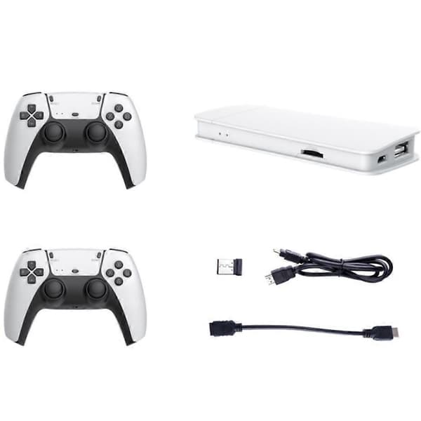 Nostalgicbox - 20.000+ Retro-Spillekonsol + 2 Trådløse Controllere, Nostalgisk Boks 64G