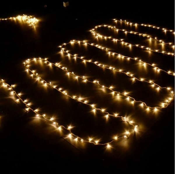100M 600 LED Ljusslinga Utomhus Karneval Bröllop Inomhus Trädgårdsbelysning