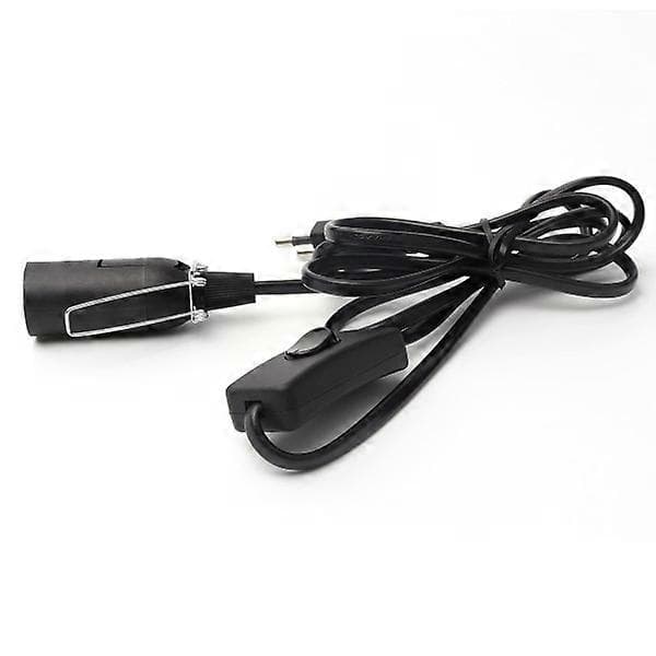 Kabel med afbryder til saltlampe - 1,8 m - Fatning til saltlampe