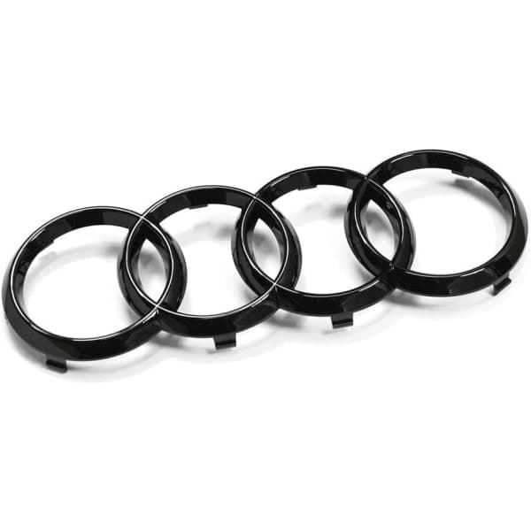 273 mm Audi 82A071801 Grillplate, Ringer Black Edition Emblem Blackline Logo Svart