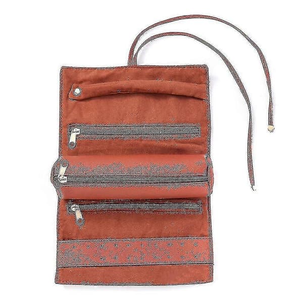 Makeup Organizer til kvinder med makeuptaske, øreringeorganizer, halskædeholder