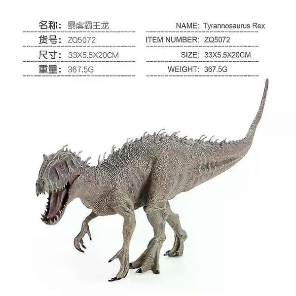 Stor størrelse Indominus Rex Simulation Dinosaur Model Legetøj PVC actionfigur Pædagogisk legetøj Gave til børn Style A