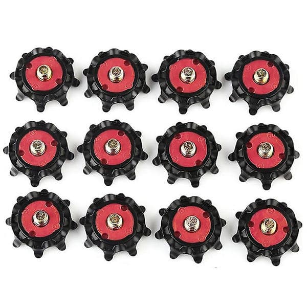 14 stk Golfpigger Twist Quick Turn Skospiker Slitesterkt Erstatningssett Knotter Pigger Golfsko Deler