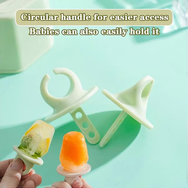 Silikonispinneformer, Mini-isformer, Barneisformer, Ispinneformer med 6 ispinner for barn og voksne