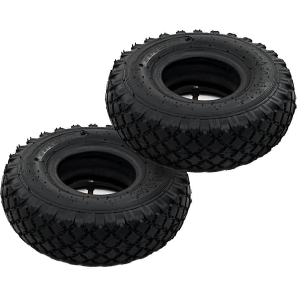 däck, 2 innerslangar 3.00 - 4 260 x 85 för pirror, gummi