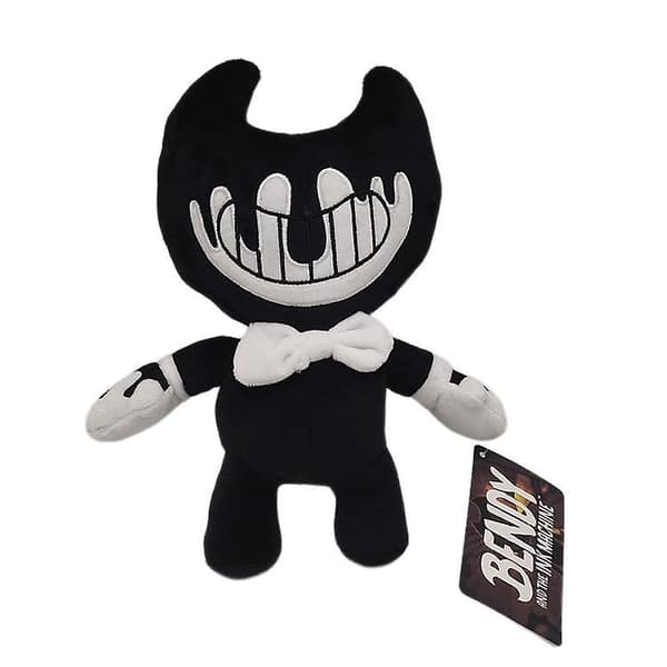 Bendy Plush Svart & Vit Bendy And The Ink Machine Gosedjur Present Till Barnfans, 23CM