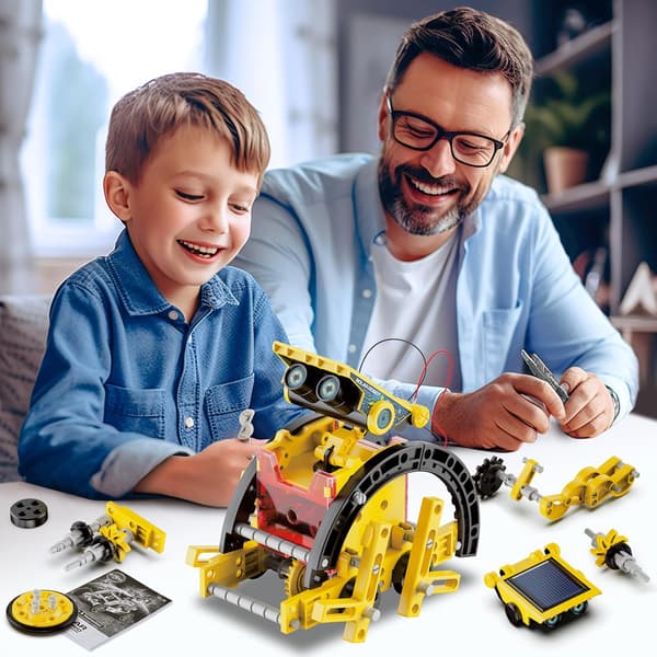 Solar Robot Kit, Robotleker for Gutter 7-12 År, Guttegave 7-12 År, Leker for Gutter 7 8 9 10 11 12 År, Konstruksjoner PL A