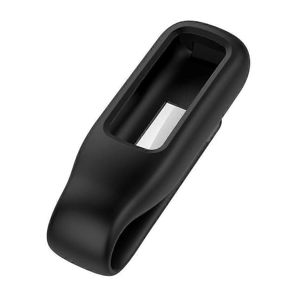 Fitbit-Luxe silikonikellon kotelon suojus koukku metalliklipsi lukko Ho Black