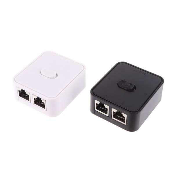 2-ports Gigabit netværksswitch RJ45 CAT 5/6 LAN HUB netværksswitch sort