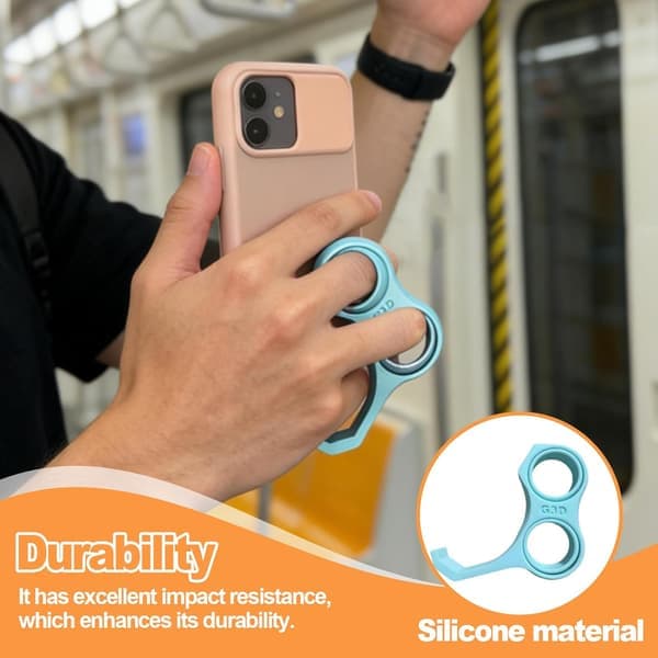 Ergonomisk fingergrep – Telefonholder for lille-/ringfinger, stresslindrende multifunksjonelt design