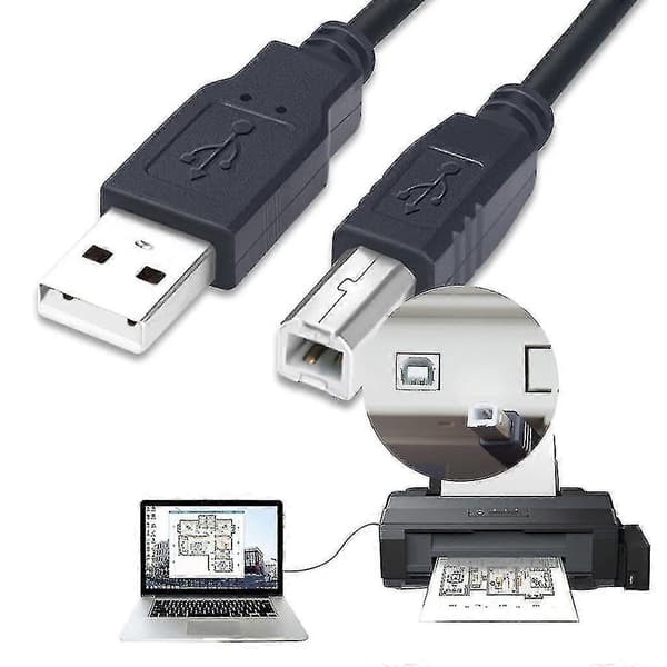 För skrivare USB A till typ B datakabel USB 3.0 2.0-kabel för skrivare