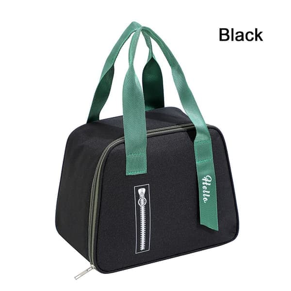 Isoleret termotaske Køletaske Madpakke BLACK sort black