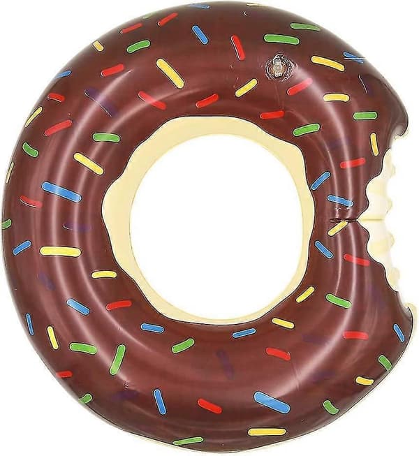 Chokolade Donut Pool Flydere Sommer Tema Oppustelige Svømmeringe Rør
