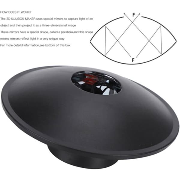 Mirascope 3D - 1 enhet - Plast - Optisk illusjonsprojektor - Kontor, skole, hjem - Flerfarget