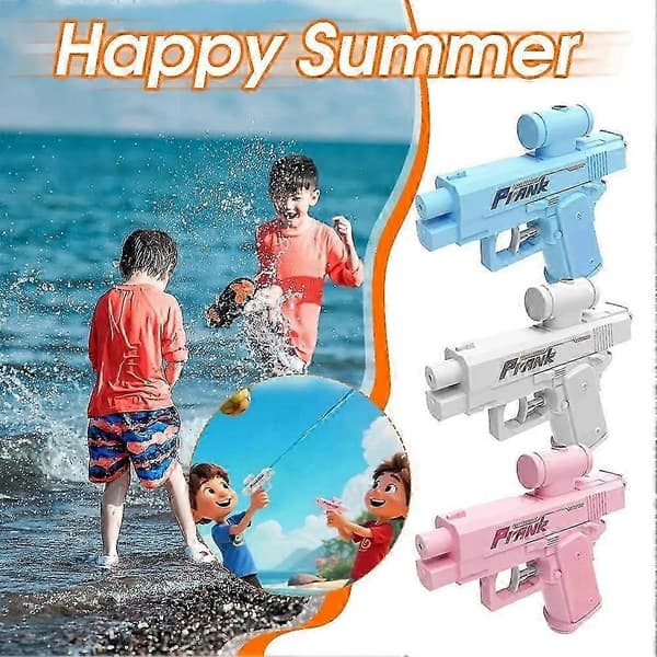 Prank Two Way WaterGun, Prank SquirtGun Can Spray from Front and Back White