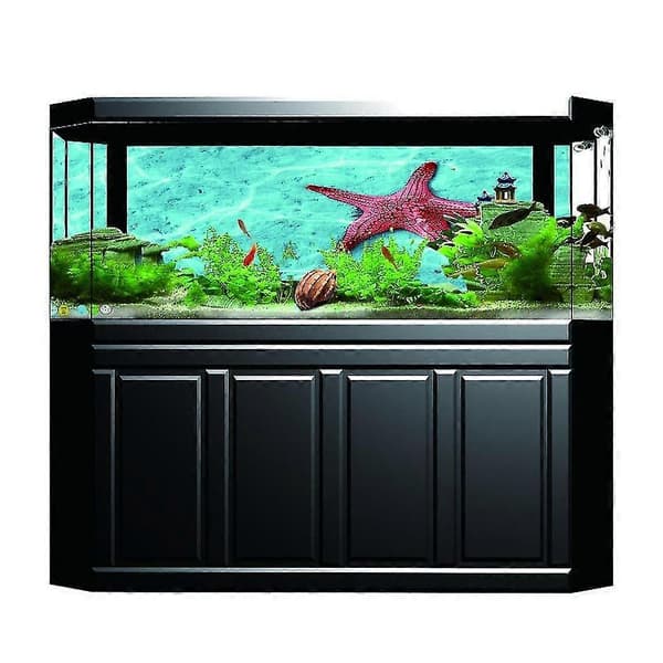 3D Akvarium Klæbende Plakat Akvarium Baggrund Plakat 122x46cm