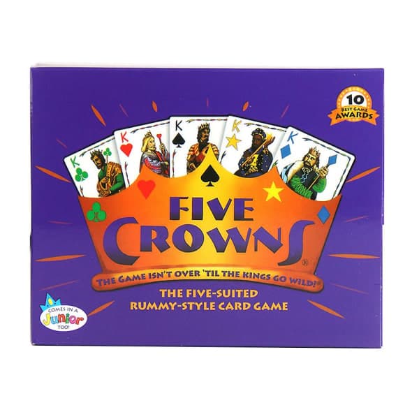 Five Crowns -korttipeli, klassinen hauska perhejuhlapeli, Rommi-tyylinen pokerilautapeli