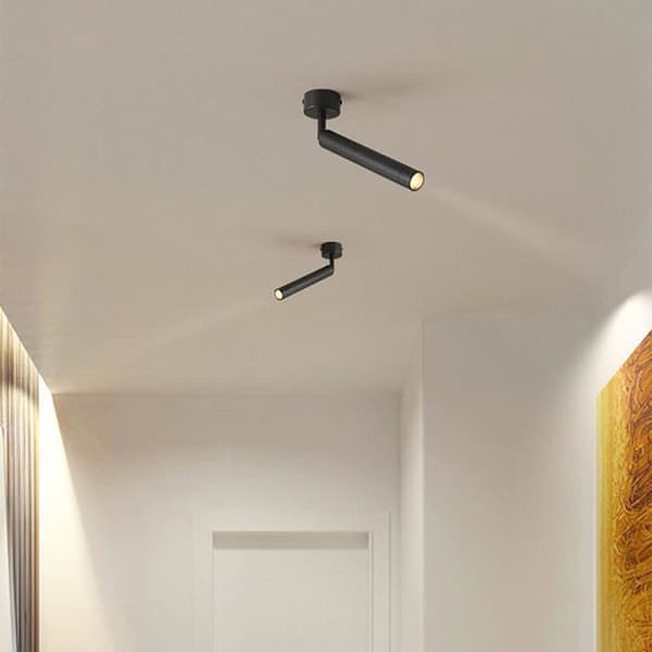 Antireflex LED-spotlight, 360° roterbar, sidostrålande, rund aluminiumdownlight för inomhuskök