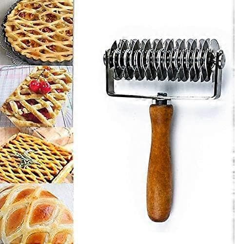 Dejrulle i rustfrit stål til kager, tærter, pizza, brød og småkager