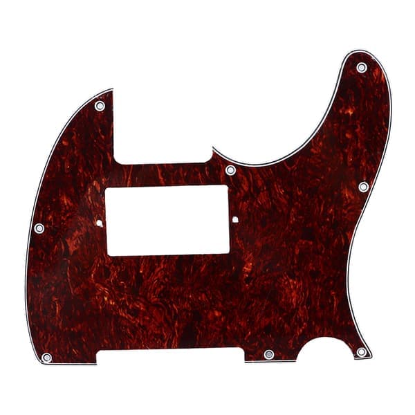 Gitarrplektrumskydd PVC Anti Scratch Dekorativ Brusreducerande Gitarrskyddsplatta för Fender Telecaster Röd