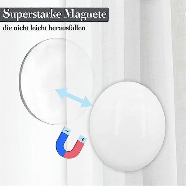 20 st magnetiska gardinvikter Draperivikter Magnet Duschdraperivikter Botten för duk Gardinfoder B
