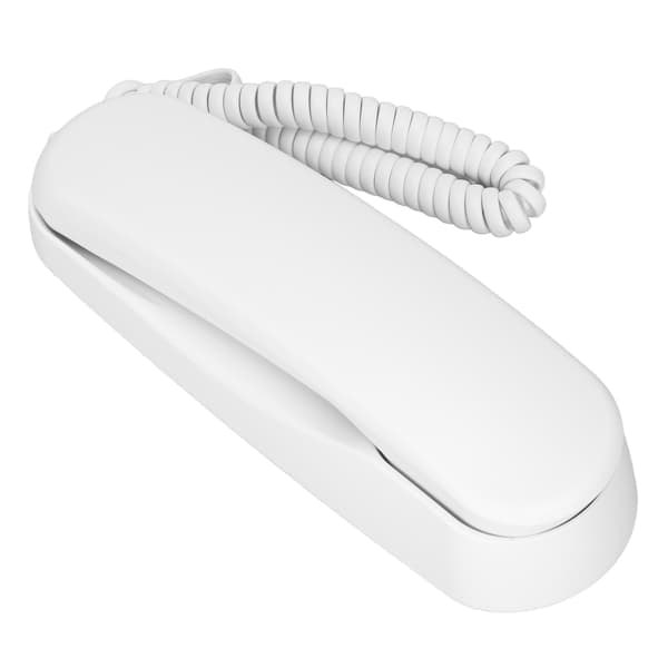 Kablet bordtelefon – Enkel analog telefon med opplyste taster og pausefunksjon for eldre – Vegg-/bordmontering