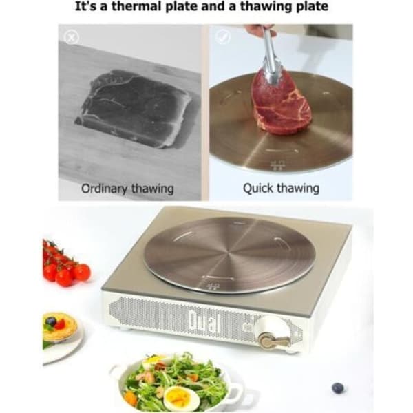 Induktionskonverteringsplade – 28 cm rustfri ståldiffusor til gas/glas/induktion