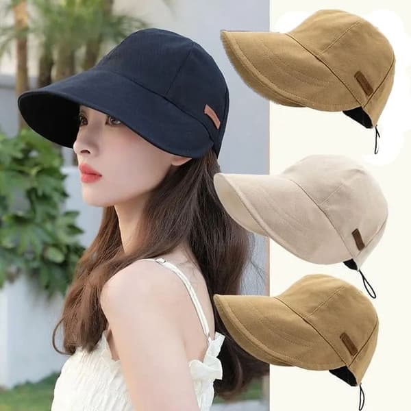 Denim bøllehatte til kvinder sommerhat BEIGE Beige Beige