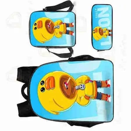 Ryggsäck Anime Karaktärer Väskor Barn Tryckta Skolväskor Pennfodral Spel Canvas Stretch Dubbla Lager Stor Kapacitet Skolmaterial HYBD070 HYBD070