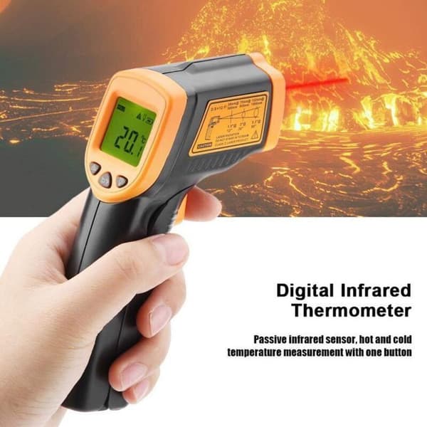SENSOR AR320 Digitalt infrarødt termometer, berøringsfri LCD-skærm, digitalt laser-infrarødt termometer -32 °C til 380 °C