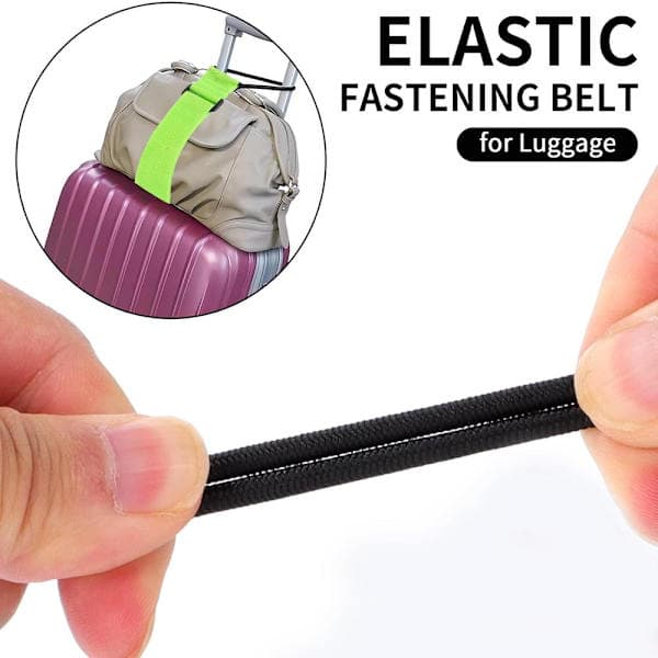 2-pack elastiska bagageremmar, justerbara bagageremmar för resväskor, bärbart resväskatillbehör orange+grönt Orange+Greeni