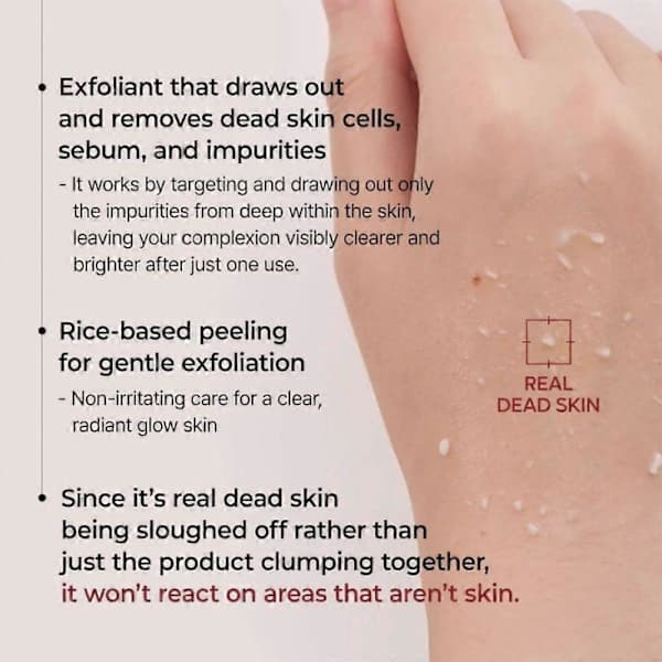 Dr.Melaxin PEEL SHOT GLOW EXFOLIANT RICE AMPOULE (HVID RIS/SORT RIS) 80ml sort black