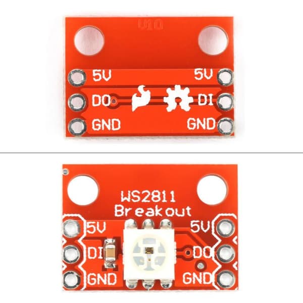 RGB 5050 RGB LED Breakout-board WS2812 (5 stk.)