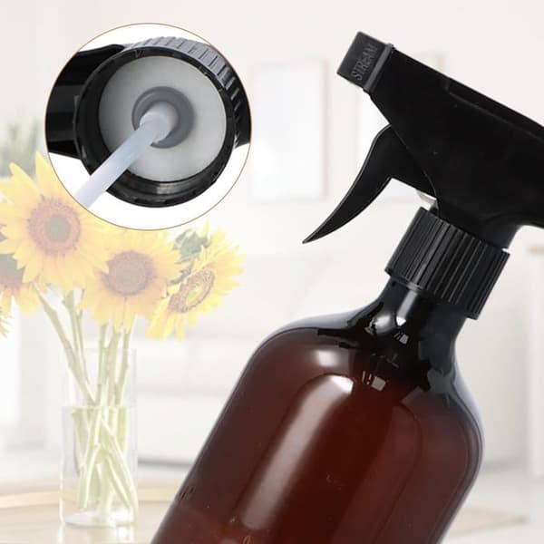 Sprayflaske - 2 stk. - Plastik - 500 ml - Genanvendelig - Have og Hjem - Brun
